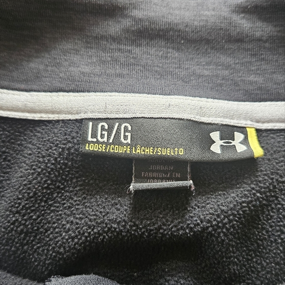 Under Armour Black Quarter-Zip Pullover Size Large. - Picture 4 of 6